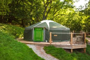Glamping Wales in a luxury Mongolian yurt