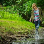 Nature woodland stream glamping Wales