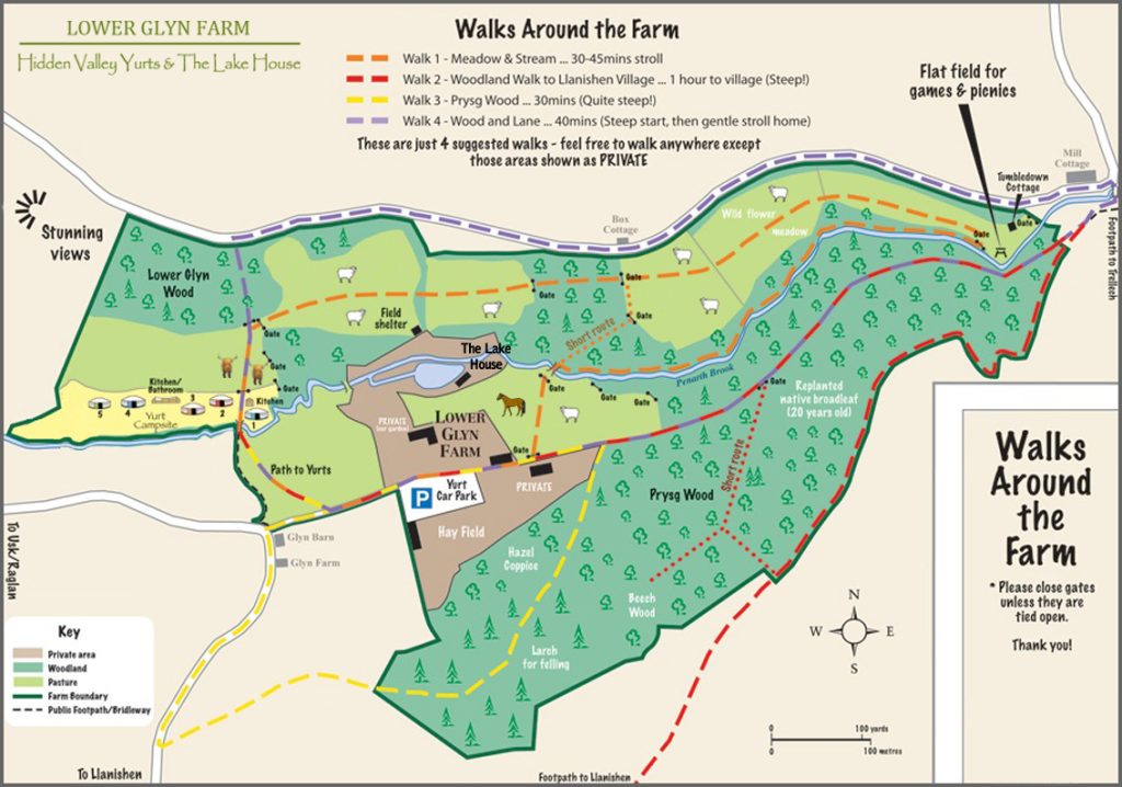 Hidden Valley Yurts Map