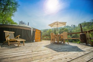 Yurt deck smaller