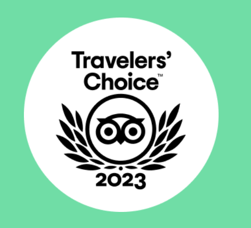 Trip Advisor Winner Travelers's Choice 2023